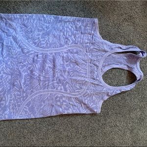 Patterned blue swiftly tech racerback